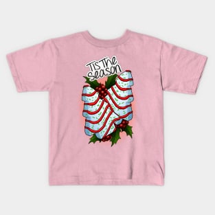 Tis The Season For Tree Cakes Kids T-Shirt